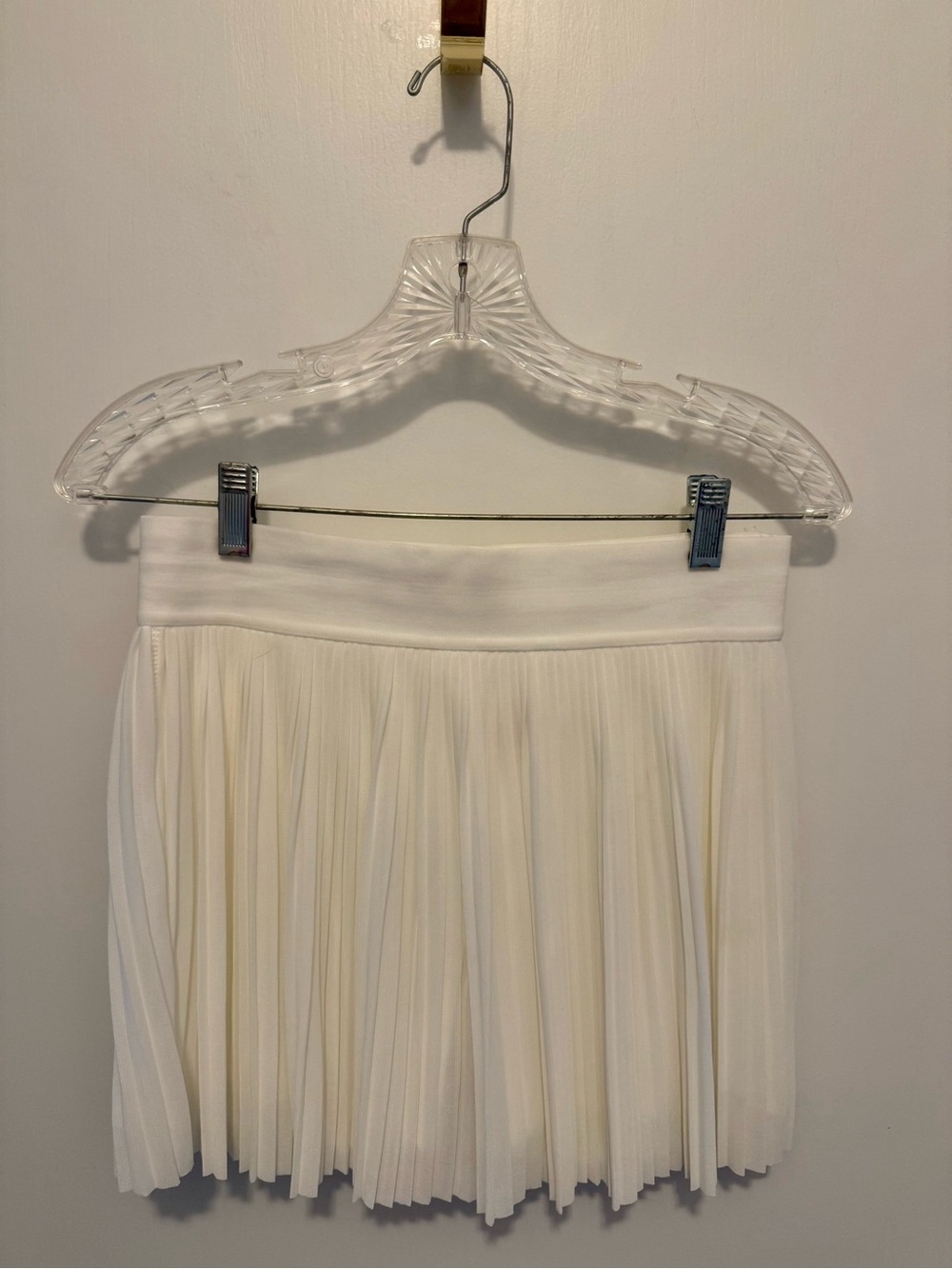 Women's Pleated Mini Skirt - White